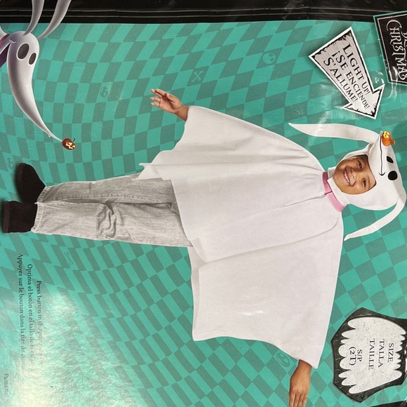 Disney White and Pink Ghost Costume for Kids - Picture 1 of 1